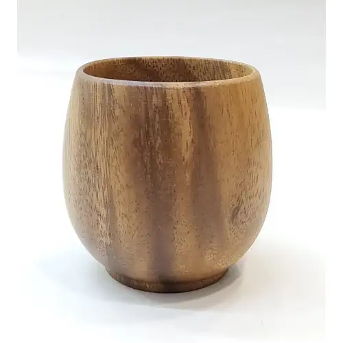 #AC7575B;  Acacia wood cup 150ml
