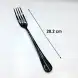 #1010201-F-BK; Stainless steel table fork BK