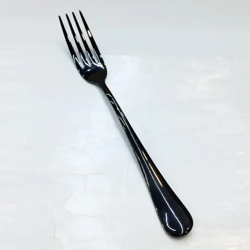 #1010201-F-BK; Stainless steel table fork BK