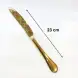 #1010201-K-G; Stainless steel table knife Golden