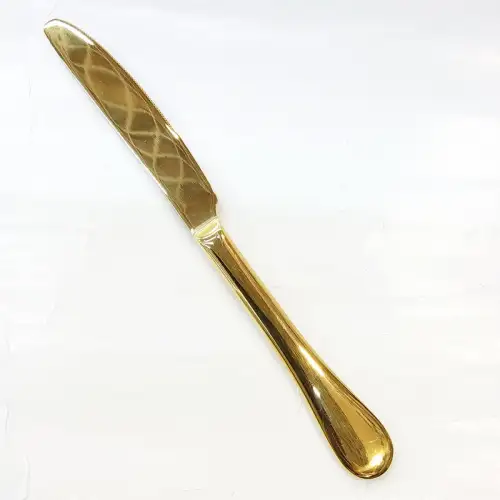 #1010201-K-G; Stainless steel table knife Golden