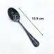 #1010201-TS-BK; Stainless steel tea spoon 13.9cm BK