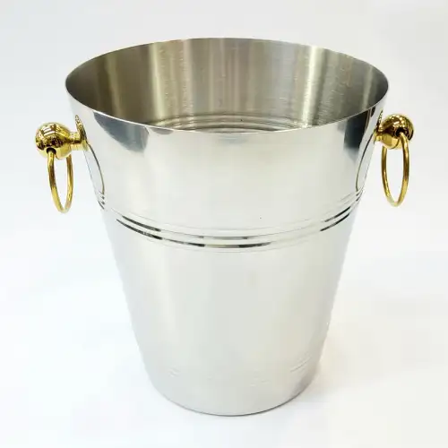 #123201; Stainless steel ice bucket Dia. 19x22cm 
