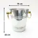 #123201; Stainless steel ice bucket Dia. 19x22cm 