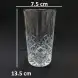 #813DBL; Glass cup 368ml/13oz 