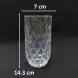 #92313; Glass cup 375ml/13.2oz  