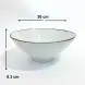 #AA4101-WT; Ceramic 8" bowl #F776