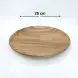 #AC25R; Acacia wood plate Dia. 25cm