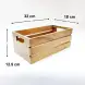 #AC3218K;  Acacia wood crate 32x18cm