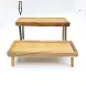 #AC35513KH; Acacia wood riser 35.5x19cm high