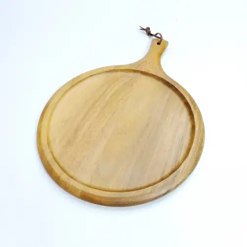 #AC4030;  Acacia wood pizza board 40x30cm