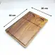 #AC4430;  Acacia wood serving board 44x30cm