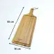 #AC5218;  Acacia wood serving board 52x18cm