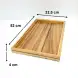 #AC53325KS;  Acacia flow tray 53x32.5x4cm