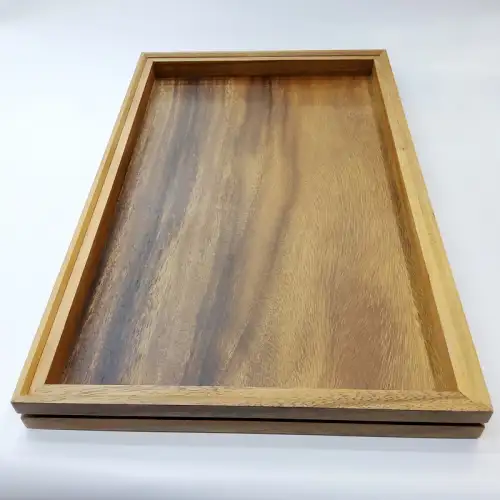 #AC53325KS;  Acacia flow tray 53x32.5x4cm