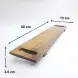 #AC6013;  Acacia wood stand 60x13cm