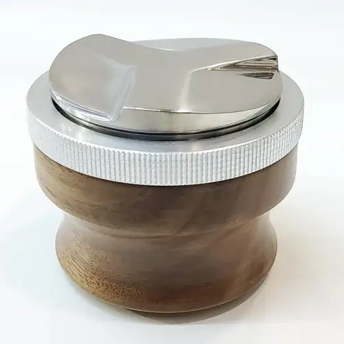 #AW-53BWT; Coffee distributor wood handle #53mm