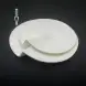 #BS1669-WT; Ceramic edge plate 9.75" #WT  