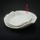#BS1676-WT; Ceramic deep plate 6.5" #WT