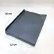 #BS1904-BK; Ceramic rectangle plate 30.5cm #BK