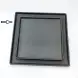 #BS1942-BK; Ceramic rect. plate 25cm #BK