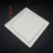 #BS1942-WT; Ceramic rect. plate 25cm #WT