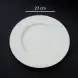 #BS1959-WT; Ceramic round plate 27cm #WT 