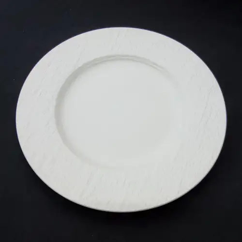 #BS1959-WT; Ceramic round plate 27cm #WT 