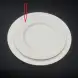 #BS1966-WT; Ceramic round plate 22cm #WT