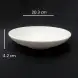 #BS5101-WT; Ceramic 8" bowl - RC/WT  