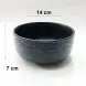 #BS5125-BK; Ceramic 14cm bowl - RC/BK 