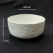 #BS5125-WT; Ceramic 14cm bowl - RC/WT