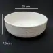 #BS5149-WT; Ceramic 25.5cm bowl - RC/WT
