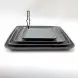 #BS5156-BK; Ceramic 17.5cm sq. plate