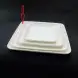 #BS5170-WT; Ceramic 27.5cm sq. plate