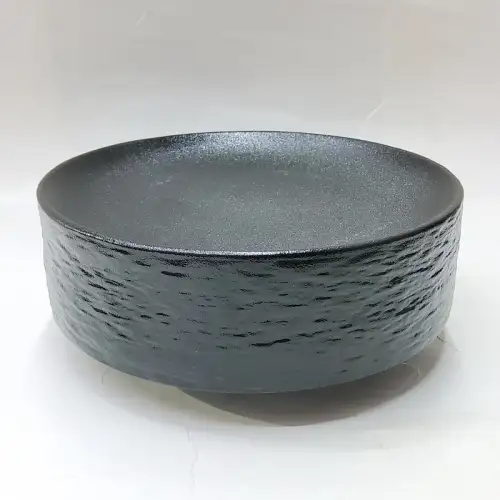 #BS5200-BK; Ceramic cylinder plate 15cm