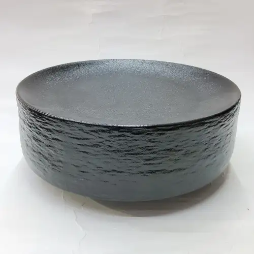 #BS5217-BK; Ceramic cylinder plate 23cm