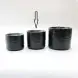 #BS5231-BK; Ceramic cylinder plate 10cm