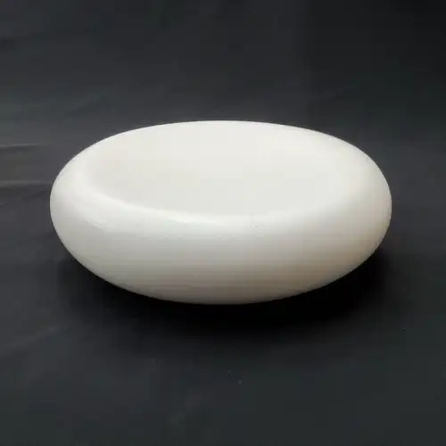 #BS5262-WT; Ceramic pebble bowl 6"