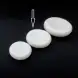#BS5262-WT; Ceramic pebble bowl 6"