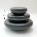 #BS5279-BK; Ceramic pebble shape bowl 7.25"