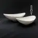 #BS5286-WT; Ceramic moon shape bowl 21.5cm