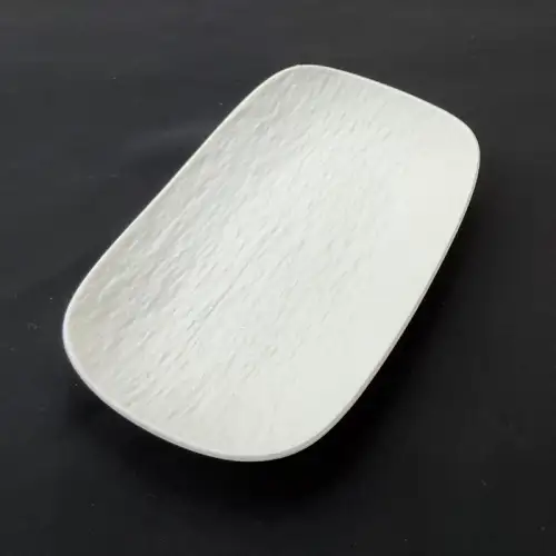 #BS5309-WT; Ceramic rectangle plate 15cm