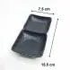 #BS5354-BK; Ceramic sauce dish 1x2 - RC/BK