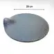 #BS8850-BK; Ceramic rd. 28cm slate shape - BK