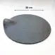 #BS8867-BK; Ceramic rd. 31cm slate shape - BK