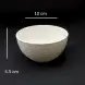 #BS8874-WT; Ceramic bowl 10cm - WT