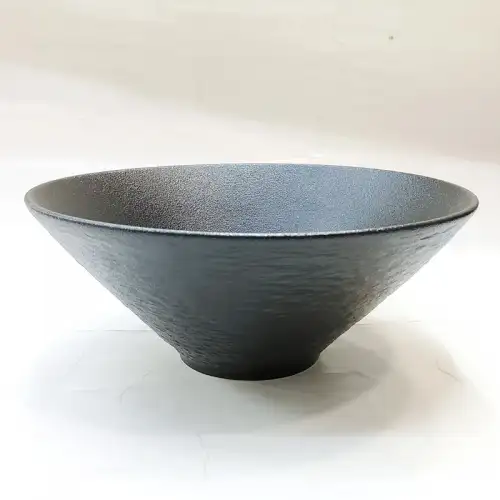 #BS8911-BK; Ceramic bowl 16.5cm - BK