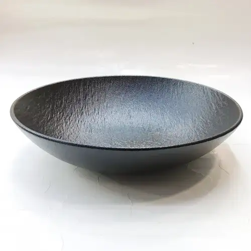 #BS8942-BK; Ceramic salad bowl 23cm - BK 