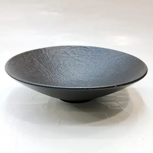 #BS8966-BK; Ceramic rd. bowl 20cm - BK 